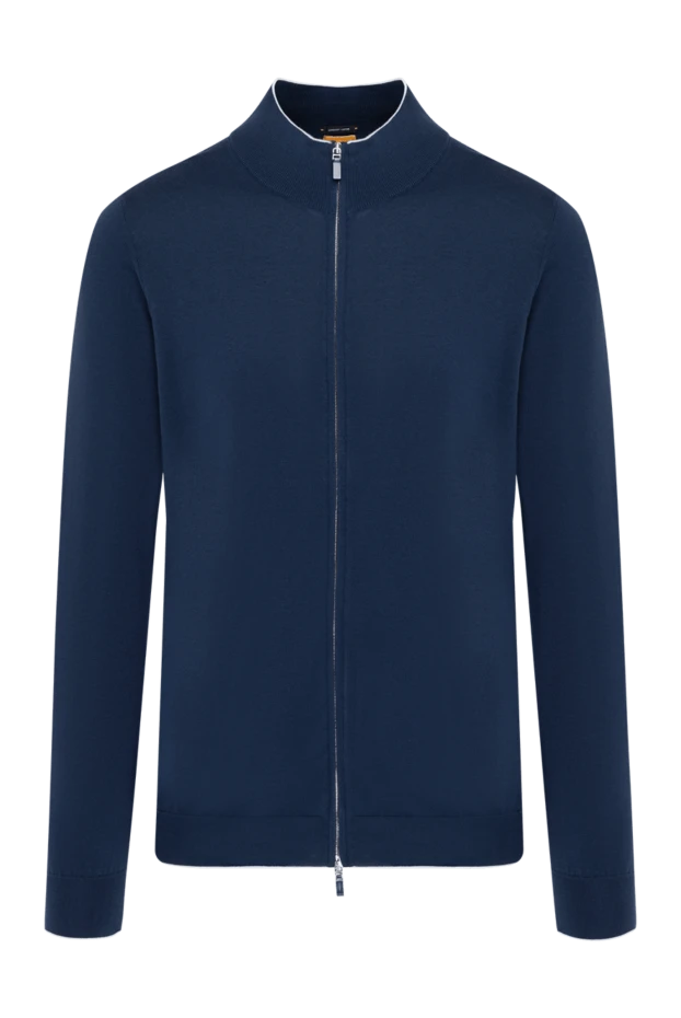 Svevo man men's blue cotton cardigan купить с ценами и фото 179560 - photo 1