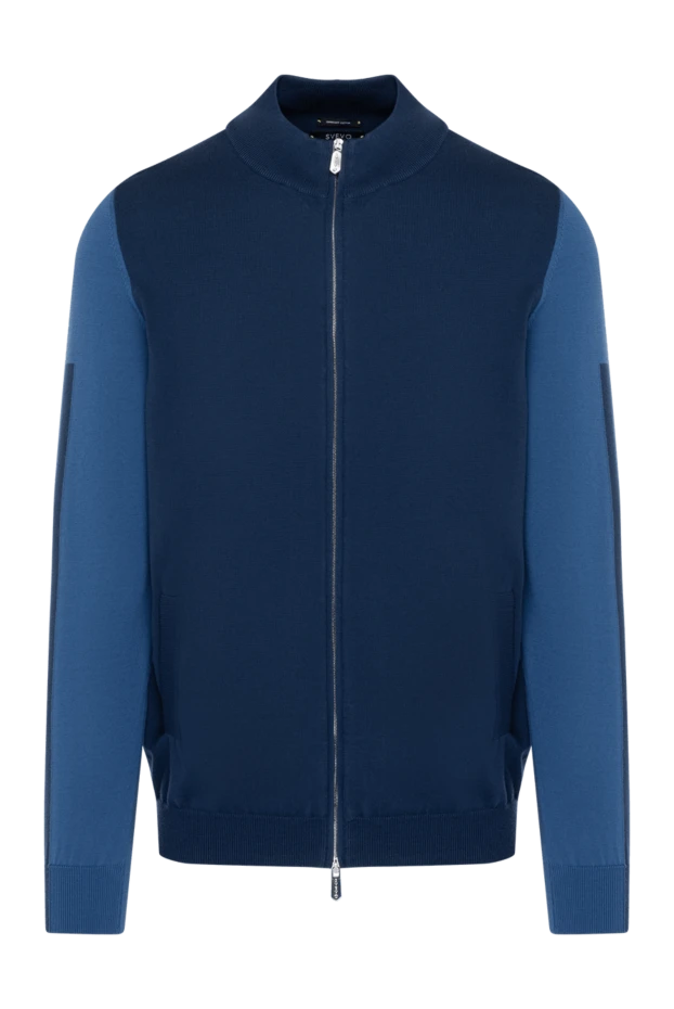 Svevo man men's blue cotton cardigan купить с ценами и фото 179566 - photo 1