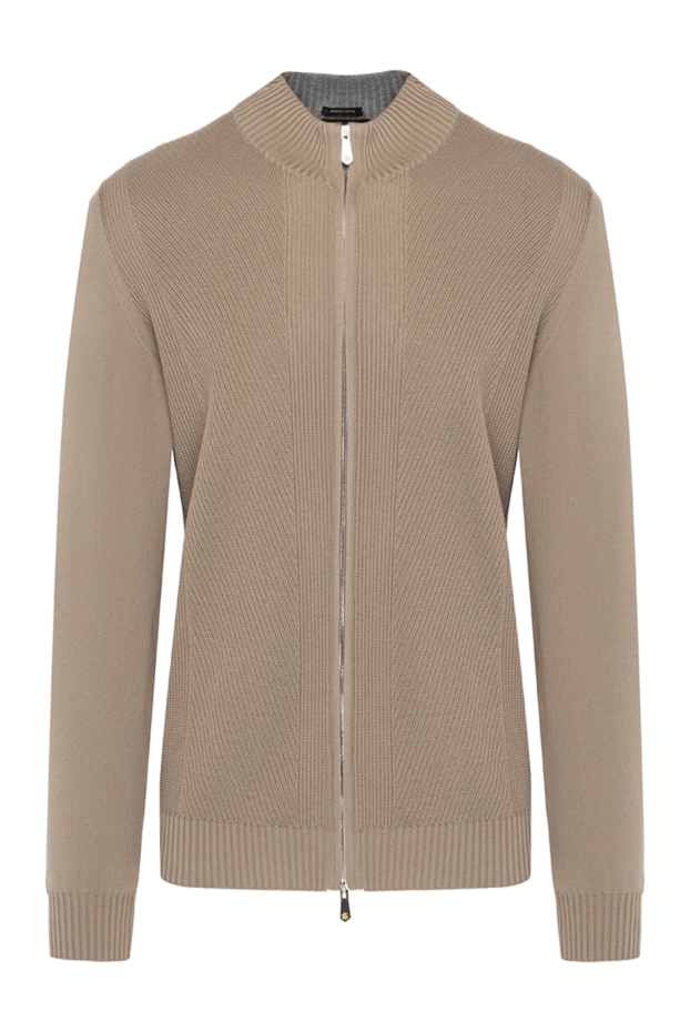 Svevo man men's beige cotton cardigan купить с ценами и фото 179567 - photo 1