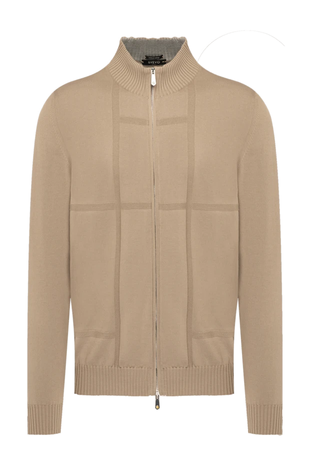 Svevo man men's beige cotton cardigan купить с ценами и фото 179571 - photo 1