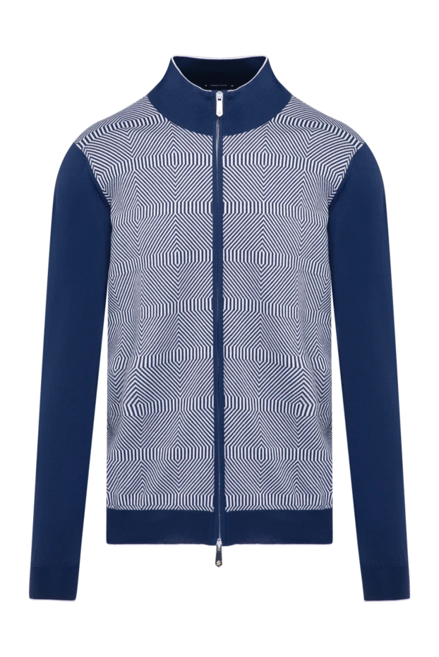 Svevo man men's blue cotton cardigan купить с ценами и фото 179572 - photo 1