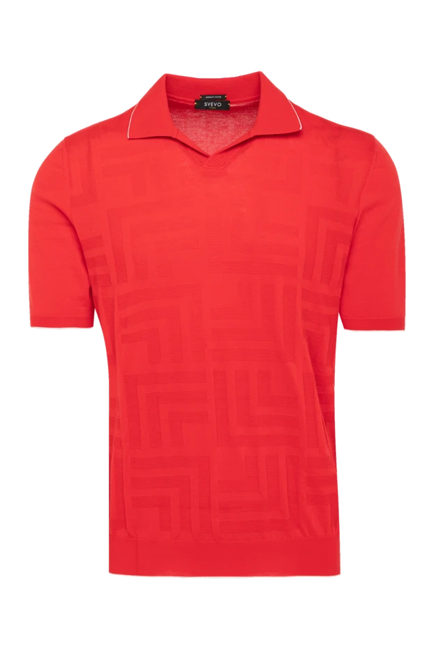 Svevo man men's red cotton polo купить с ценами и фото 179577 - photo 1