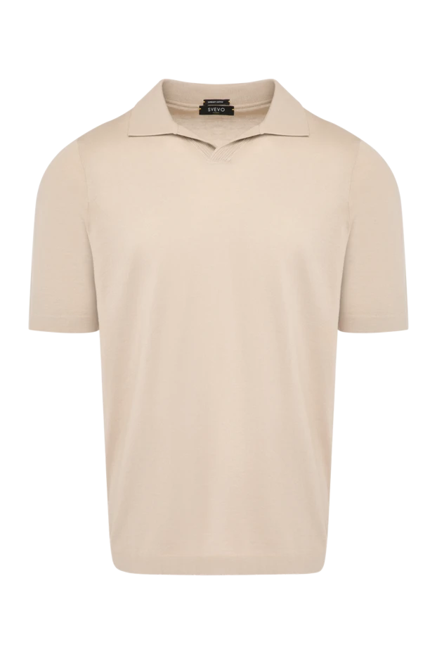 Svevo man men's beige cotton polo купить с ценами и фото 179578 - photo 1