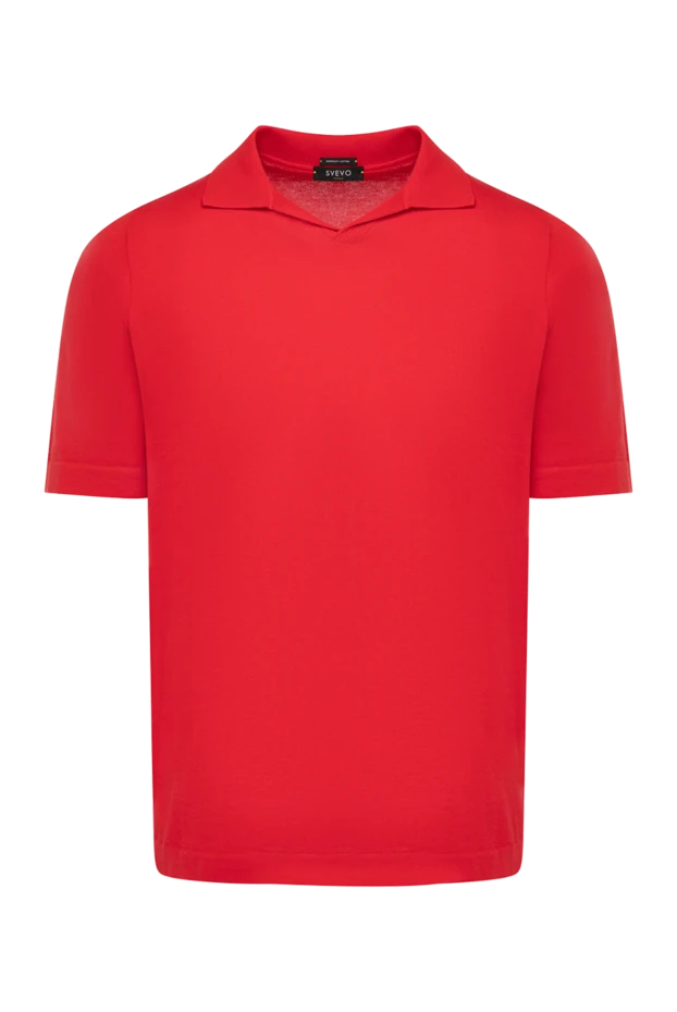 Svevo man men's red cotton polo купить с ценами и фото 179580 - photo 1