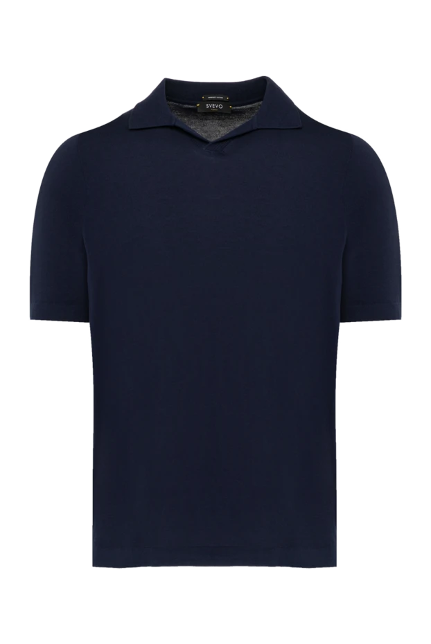 Svevo man men's blue cotton polo купить с ценами и фото 179582 - photo 1