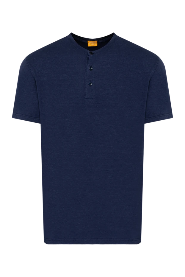 Svevo man men's blue polo made of linen and polyamide купить с ценами и фото 179585 - photo 1