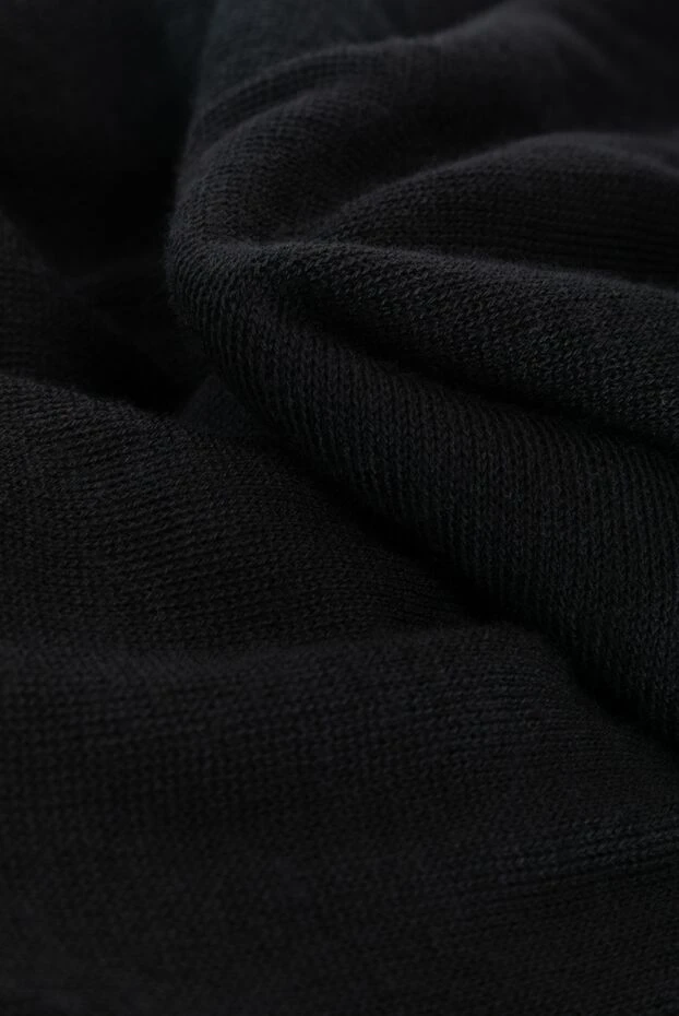 Svevo шарф мужской черный из кашемира и шелка 179588 - фото 3