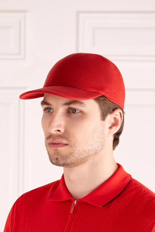 Svevo man men's red cotton cap купить с ценами и фото 179589 - photo 2