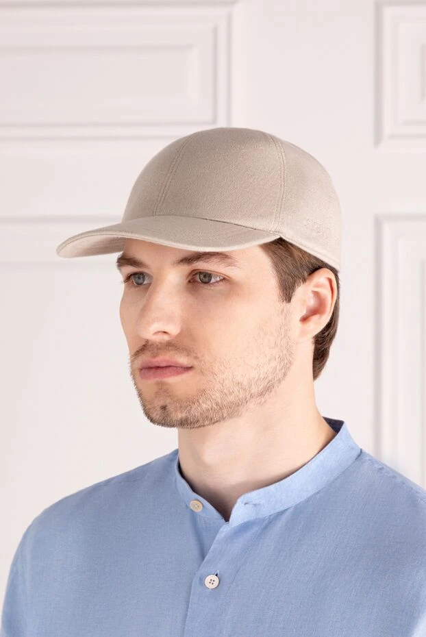 Svevo man men's beige cotton cap купить с ценами и фото 179590 - photo 2