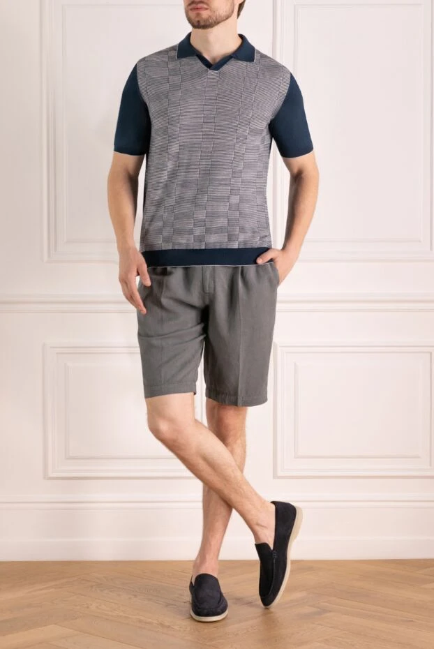 PT01 (Pantaloni Torino) man men's shorts gray купить с ценами и фото 179614 - photo 2