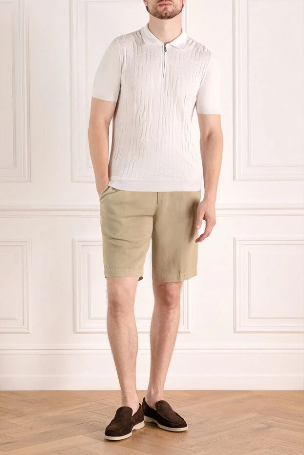 PT01 (Pantaloni Torino) man men's beige shorts купить с ценами и фото 179615 - photo 2