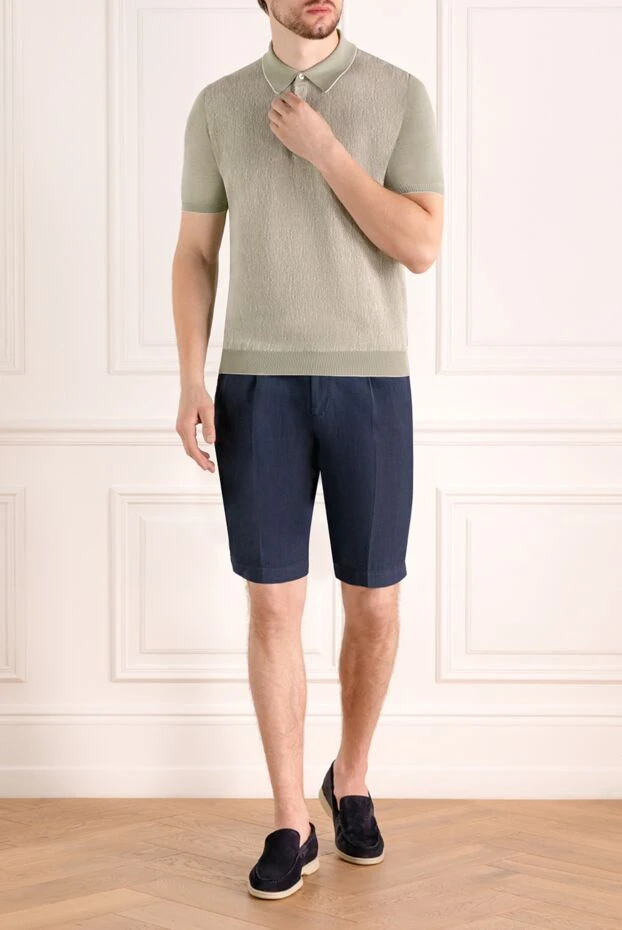 PT01 (Pantaloni Torino) man men's blue shorts купить с ценами и фото 179617 - photo 2