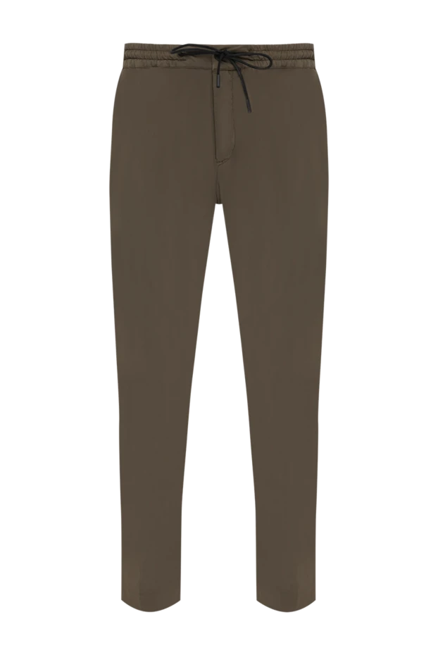 PT01 (Pantaloni Torino) man men's brown trousers made of polyamide and elastane купить с ценами и фото 179621 - photo 1