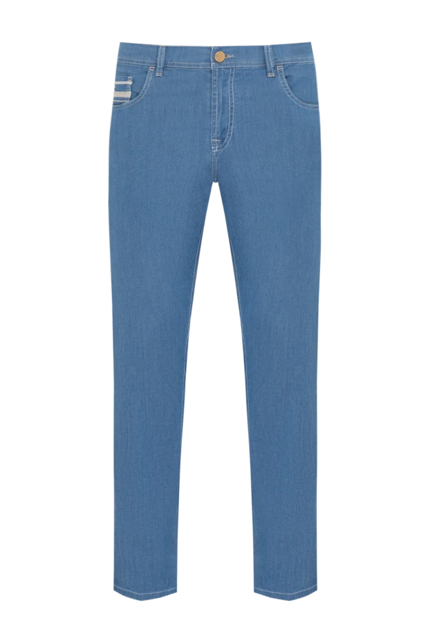 Scissor Scriptor man men's blue jeans made of cotton and polyurethane купить с ценами и фото 179633 - photo 1