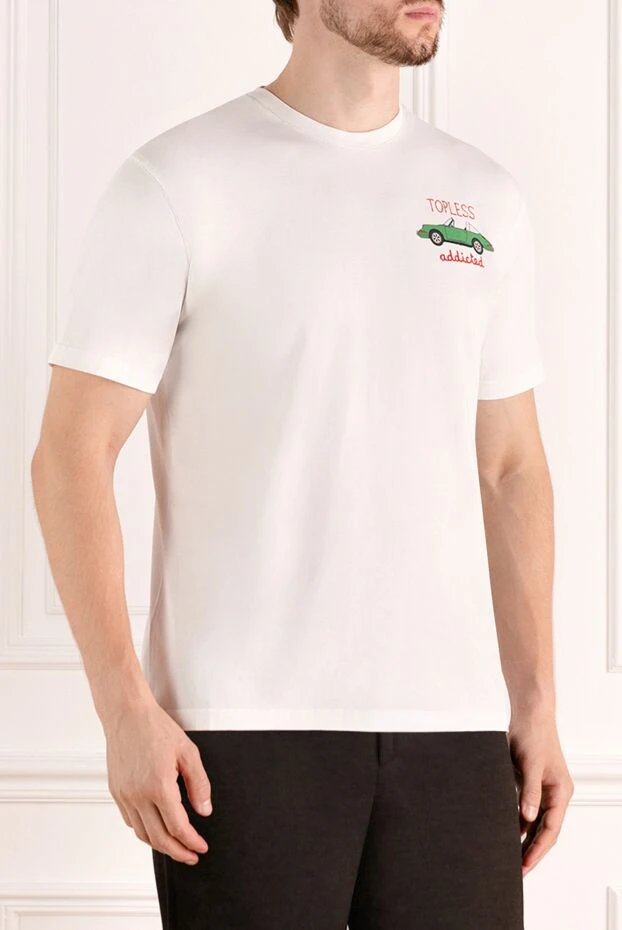 MC2 Saint Barth конверттелетін баспа және әріптері бар мақтадан жасалған футболка
 179643 - фото 3