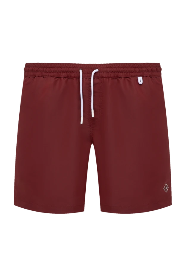 Loro Piana man men's burgundy polyester beach shorts купить с ценами и фото 179664 - photo 1