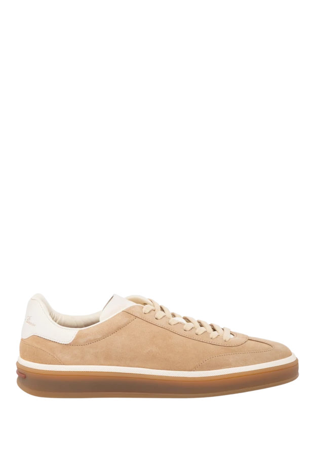 Loro Piana woman women's beige suede sneakers купить с ценами и фото 179682 - photo 1