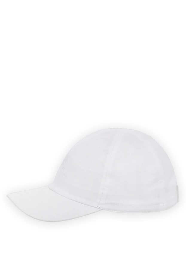 Loro Piana кепка мужская белая из льна 179696 - фото 3