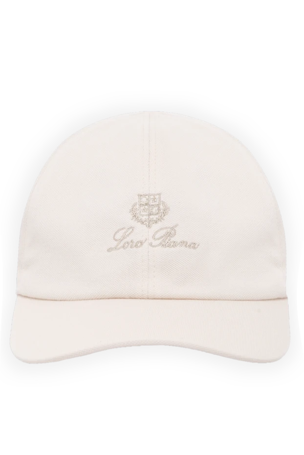 Loro Piana man men's beige cotton cap купить с ценами и фото 179704 - photo 1