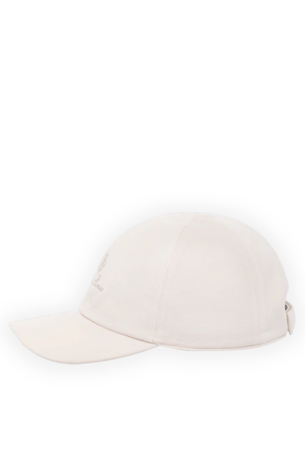 Loro Piana кепка мужская бежевая из хлопка 179704 - фото 3