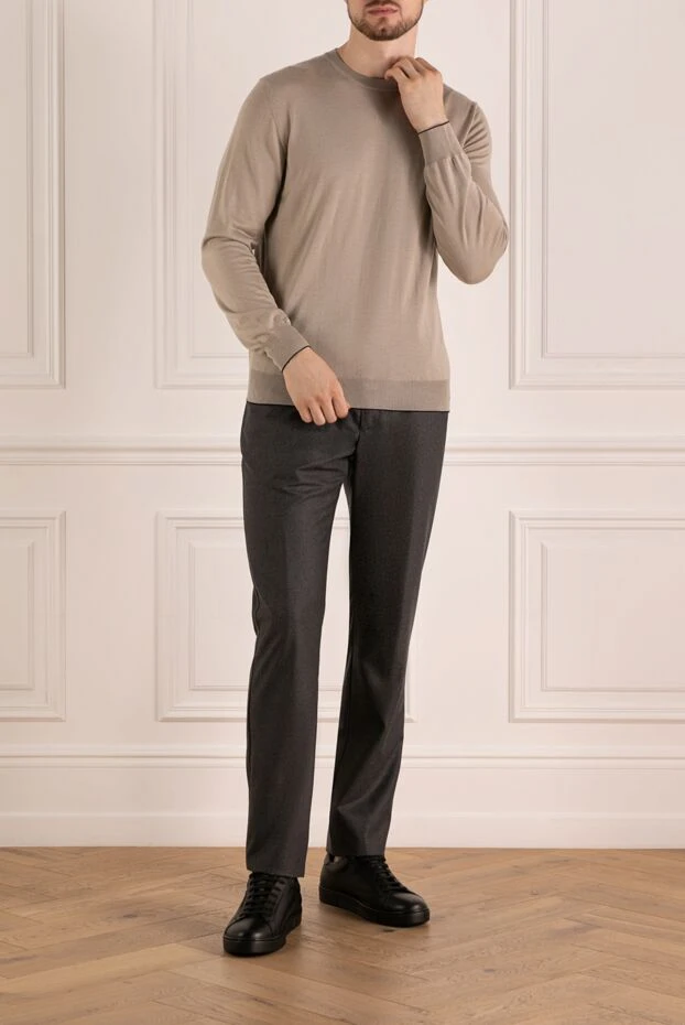 Beige jumper for men - photo 2