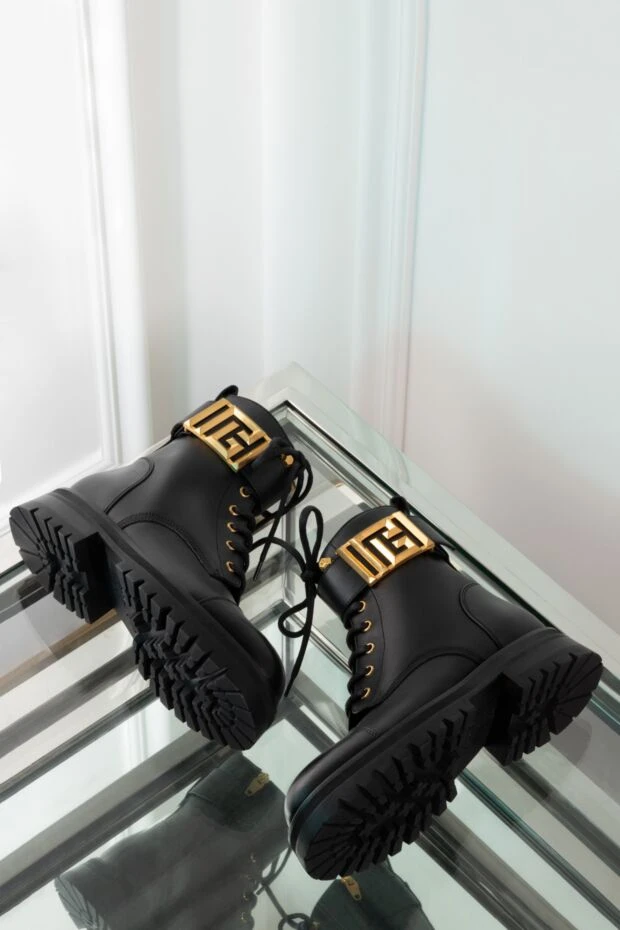 Balmain ботинки charlie из гладкой кожи женские черные 179739 - фото 2