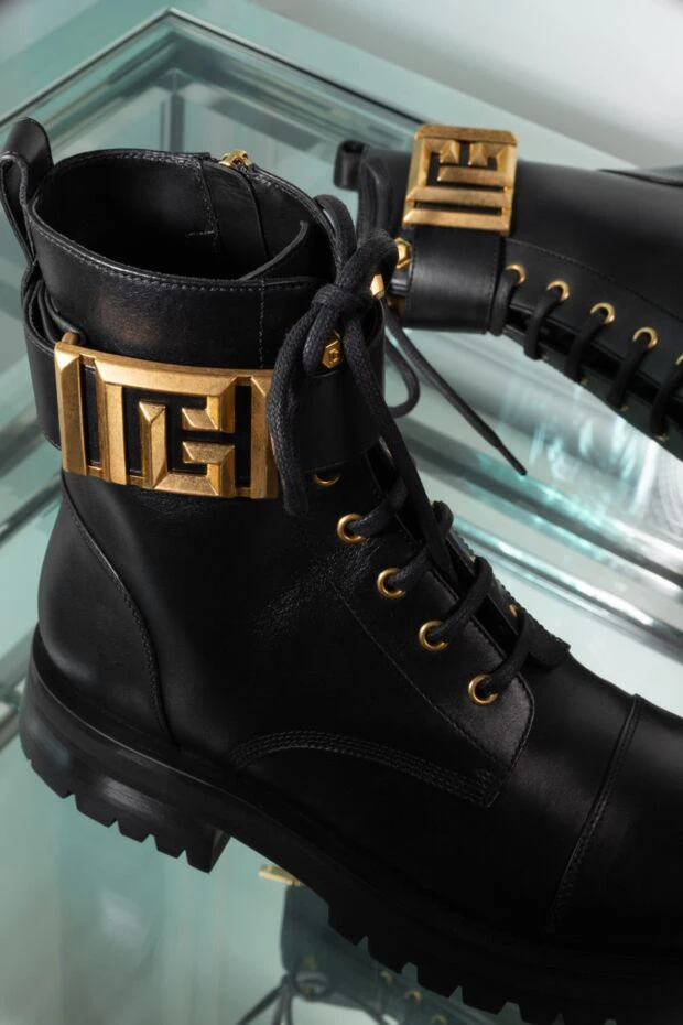 Balmain ботинки charlie из гладкой кожи женские черные 179739 - фото 3