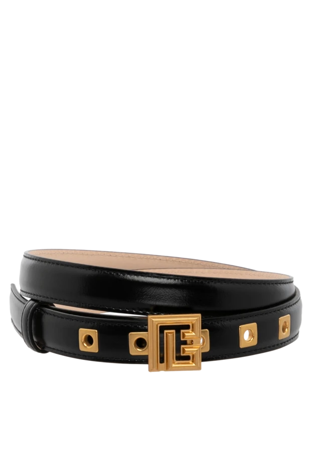 Balmain woman women's black belt made of genuine leather купить с ценами и фото 179752 - photo 1