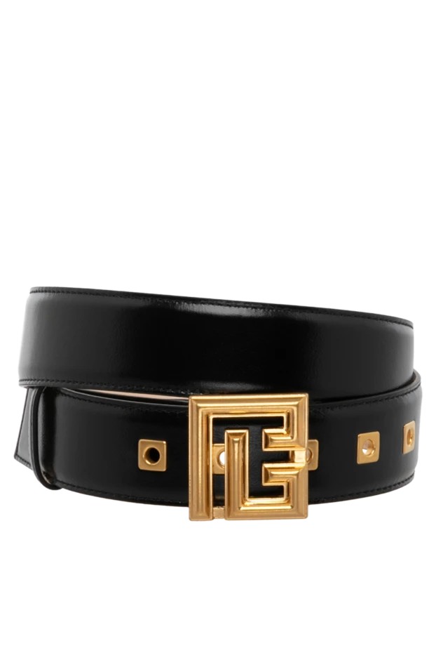 Balmain woman women's black belt made of genuine leather купить с ценами и фото 179753 - photo 1