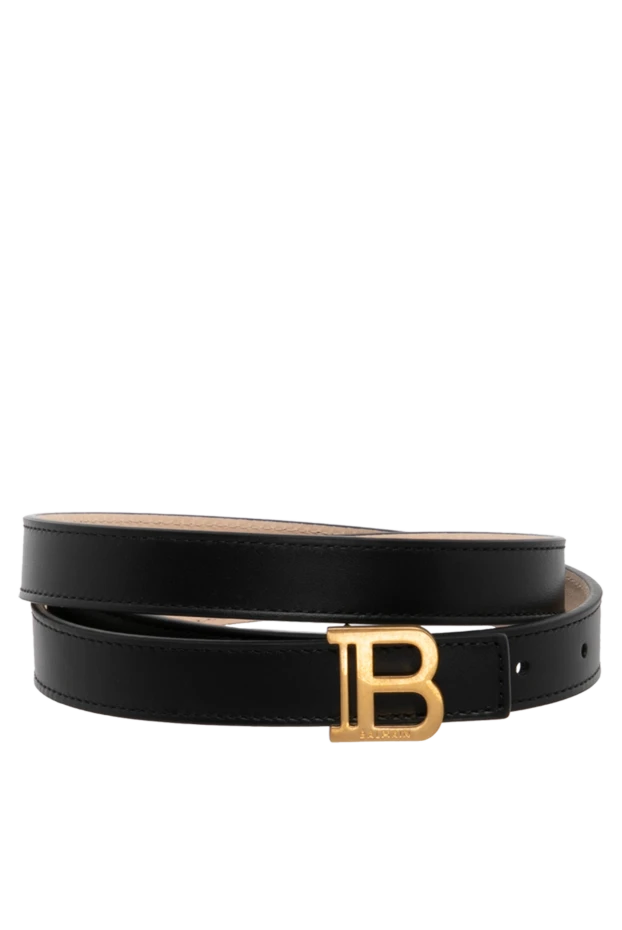 Balmain woman women's black belt made of genuine leather купить с ценами и фото 179754 - photo 1