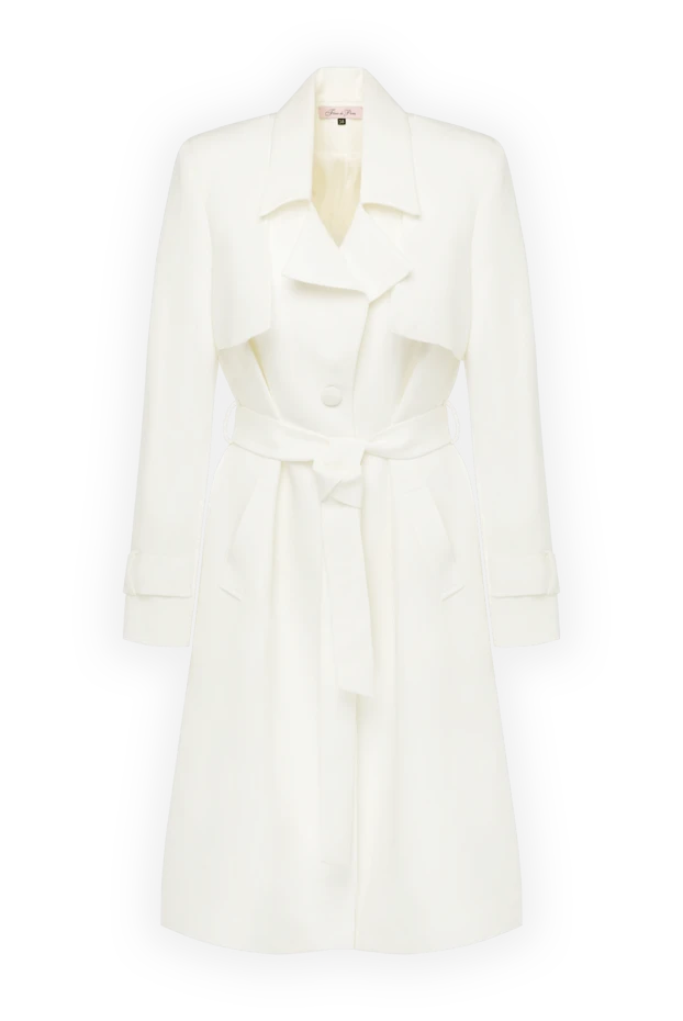 Fleur de Paris woman women's white coat купить с ценами и фото 179768 - photo 1