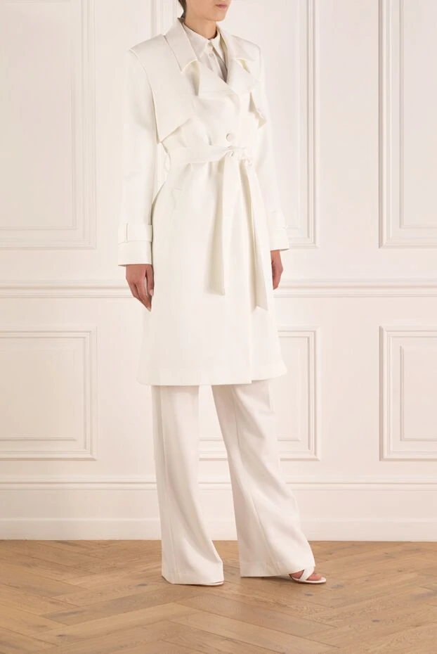 Fleur de Paris пальто женское белое 179768 - фото 3