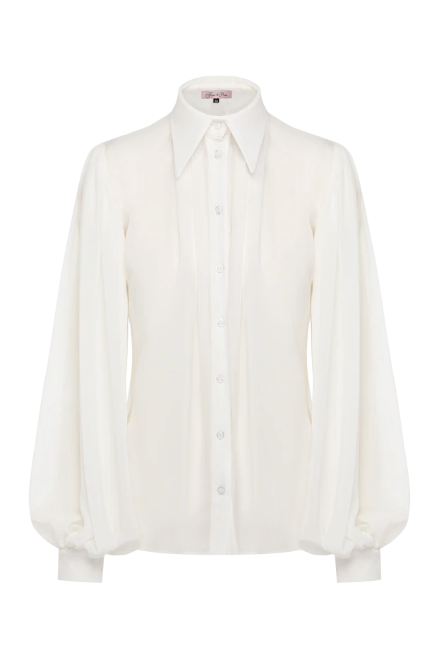 Fleur de Paris woman women's blouse white купить с ценами и фото 179772 - photo 1