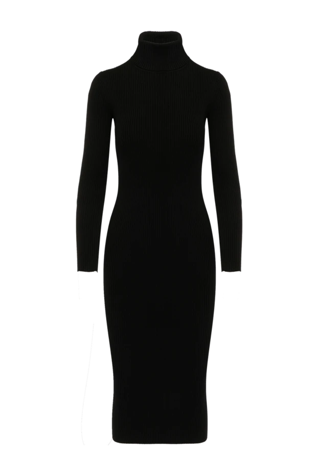 P.A.R.O.S.H. woman black knitted dress made of viscose and polyester купить с ценами и фото 179778 - photo 1