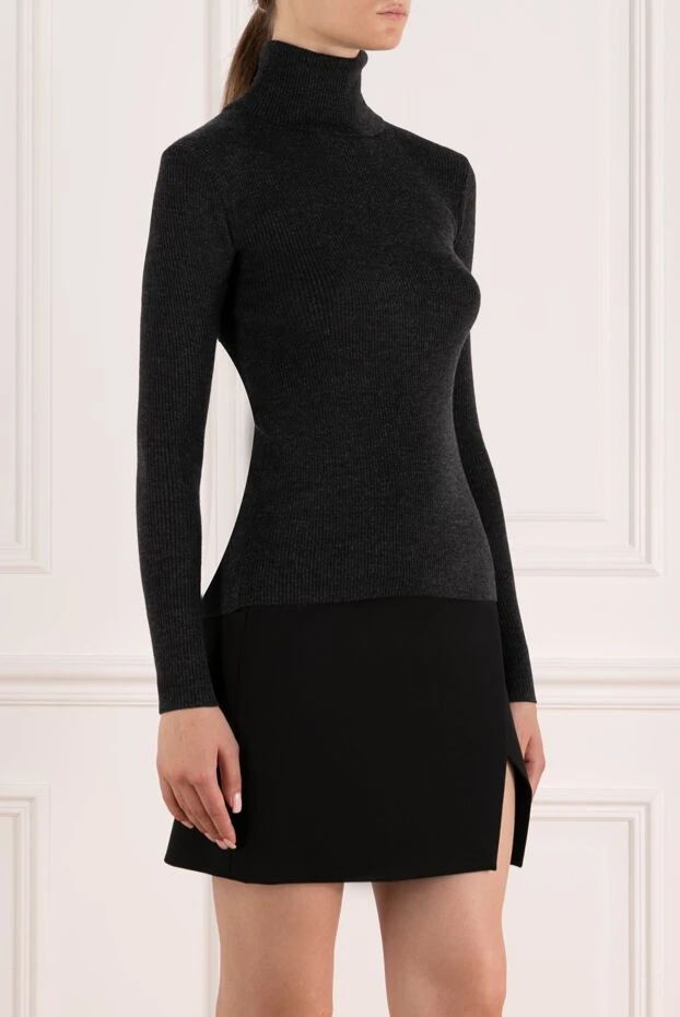 P.A.R.O.S.H. гольф женский серый из шерсти 179781 - фото 3