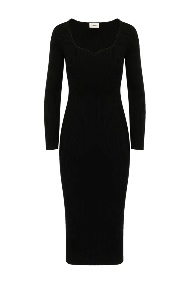 P.A.R.O.S.H. woman black knitted dress made of viscose and polyester купить с ценами и фото 179785 - photo 1