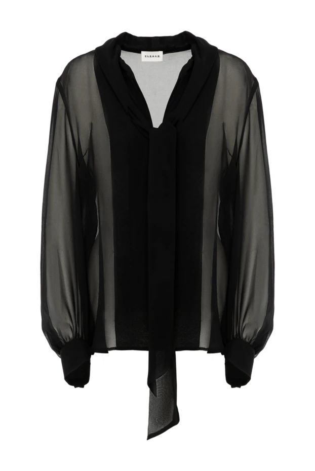 P.A.R.O.S.H. woman women's black polyester blouse купить с ценами и фото 179794 - photo 1