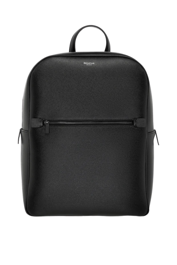 Serapian man backpack men's black made of calfskin купить с ценами и фото 179814 - photo 1