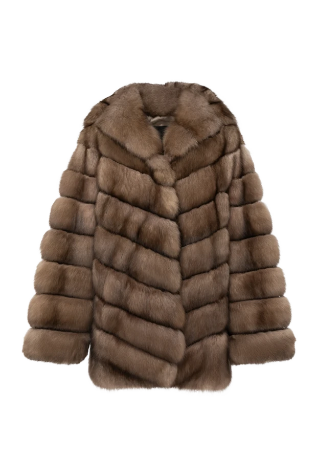 Giorgio Magnani woman women's beige sable fur coat купить с ценами и фото 179848 - photo 1