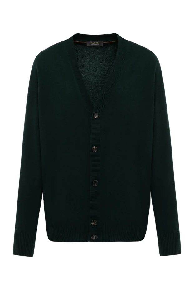 Loro Piana man men's black cashmere cardigan купить с ценами и фото 179856 - photo 1