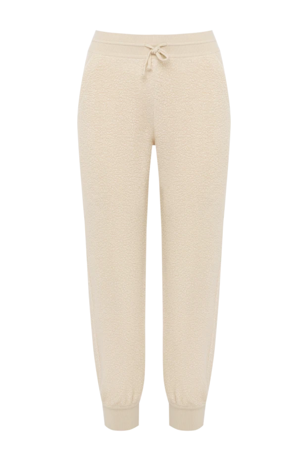 Loro Piana woman women's men's white knitted cashmere trousers купить с ценами и фото 179857 - photo 1