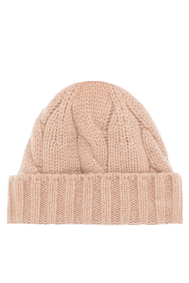 Loro Piana woman women's beige cashmere hat купить с ценами и фото 179859 - photo 1