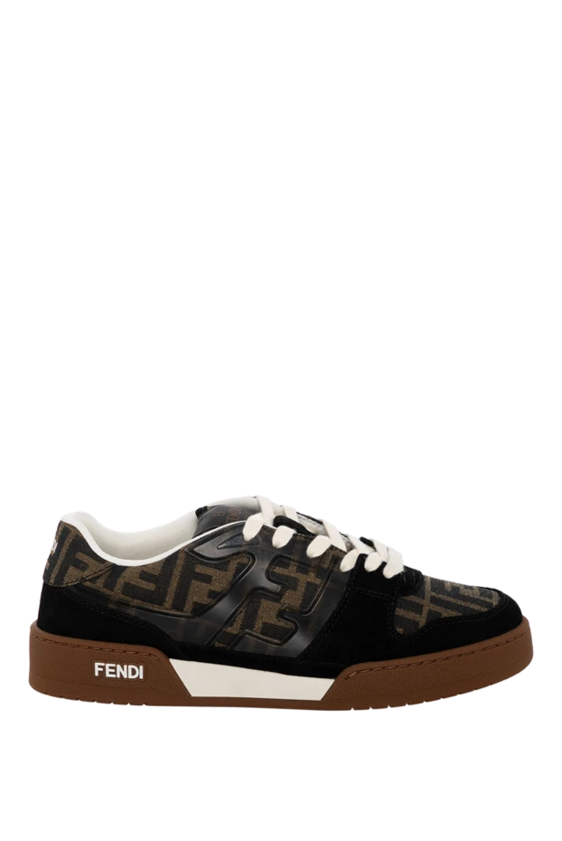 Fendi woman women's black sneakers made of genuine leather купить с ценами и фото 179871 - photo 1