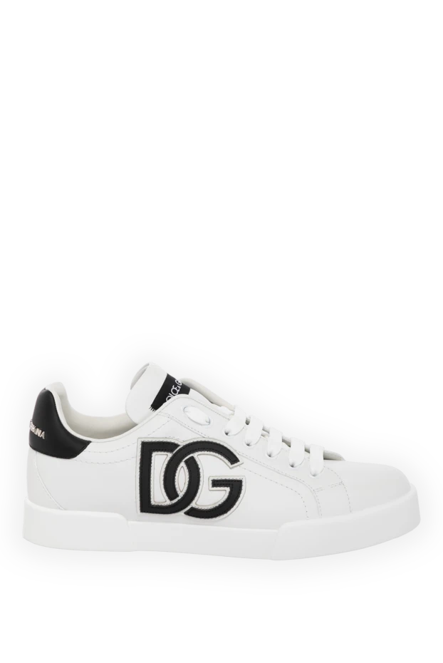 Dolce & Gabbana woman women's white sneakers made of genuine leather купить с ценами и фото 179874 - photo 1