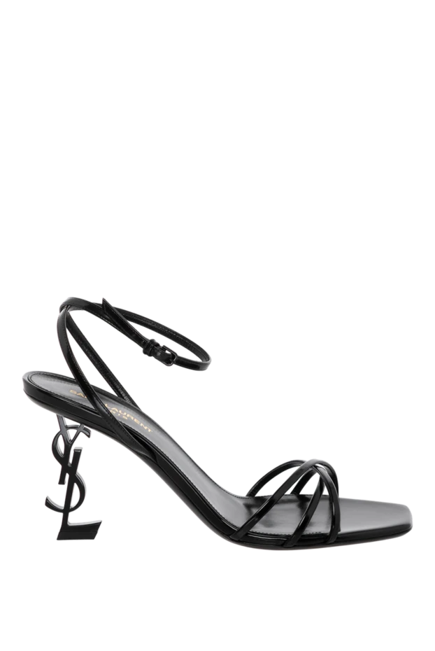 Saint Laurent woman women's black sandals made of genuine leather купить с ценами и фото 179876 - photo 1