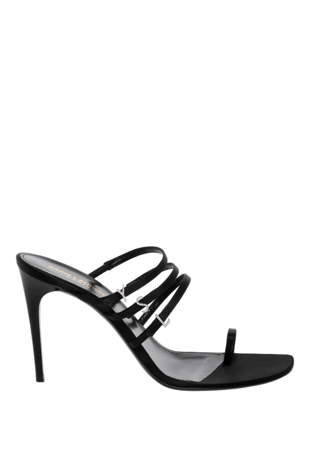 Saint Laurent woman women's black sandals made of genuine leather купить с ценами и фото 179877 - photo 1