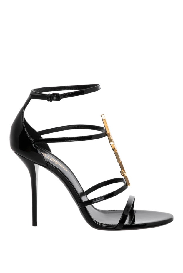 Saint Laurent woman women's black sandals made of genuine leather купить с ценами и фото 179880 - photo 1