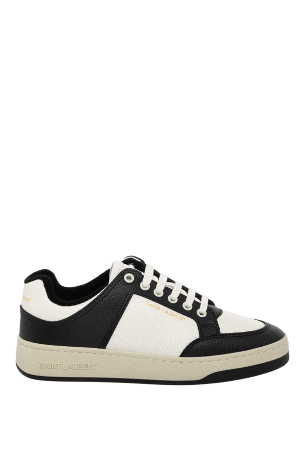 Saint Laurent woman women's white sneakers made of genuine leather купить с ценами и фото 179881 - photo 1