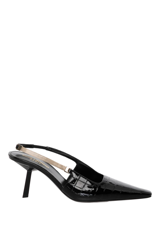 Saint Laurent woman women's black high-heeled shoes made of genuine leather купить с ценами и фото 179882 - photo 1