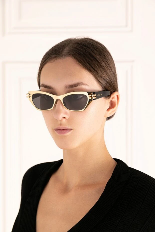 Dior woman women's yellow plastic sunglasses купить с ценами и фото 179893 - photo 2